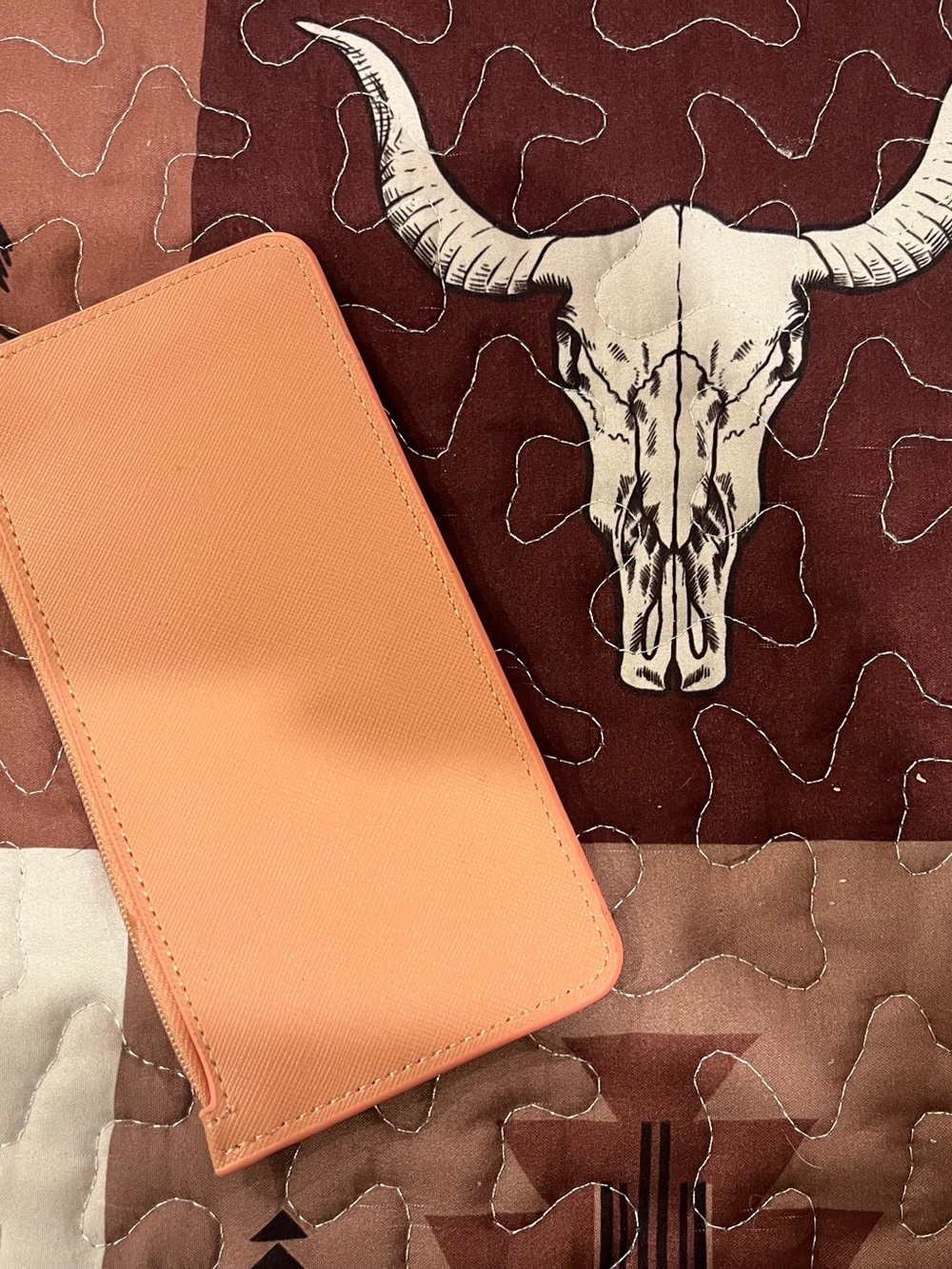 Peach Travel Wallet Case - Unbranded